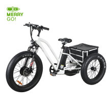 48V 500W Front Drive E Trike Fat Tire Adult 3 Wheel Electric Bicycle